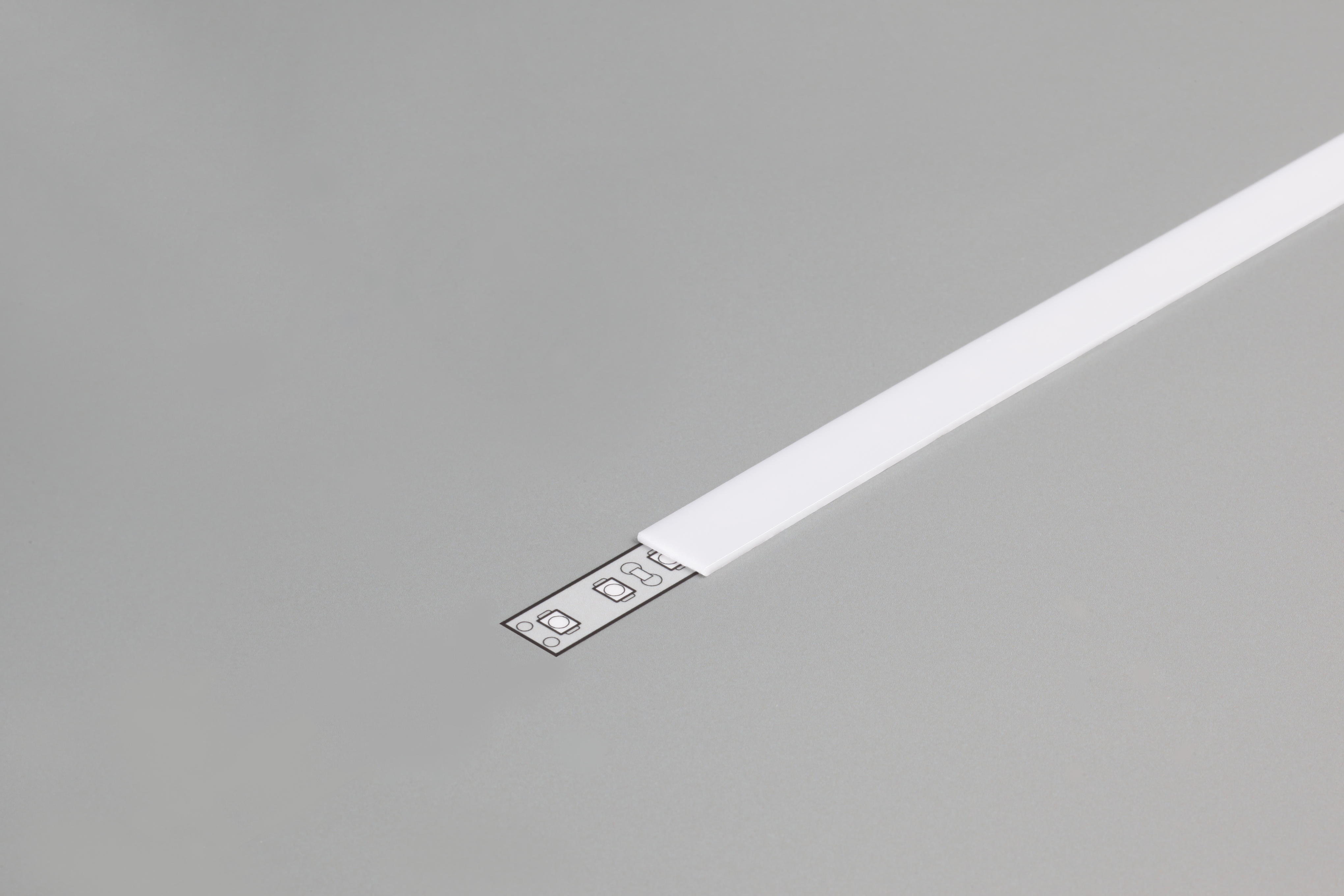 DIOFLEX Afdækning A opal f/alu profil 1m
