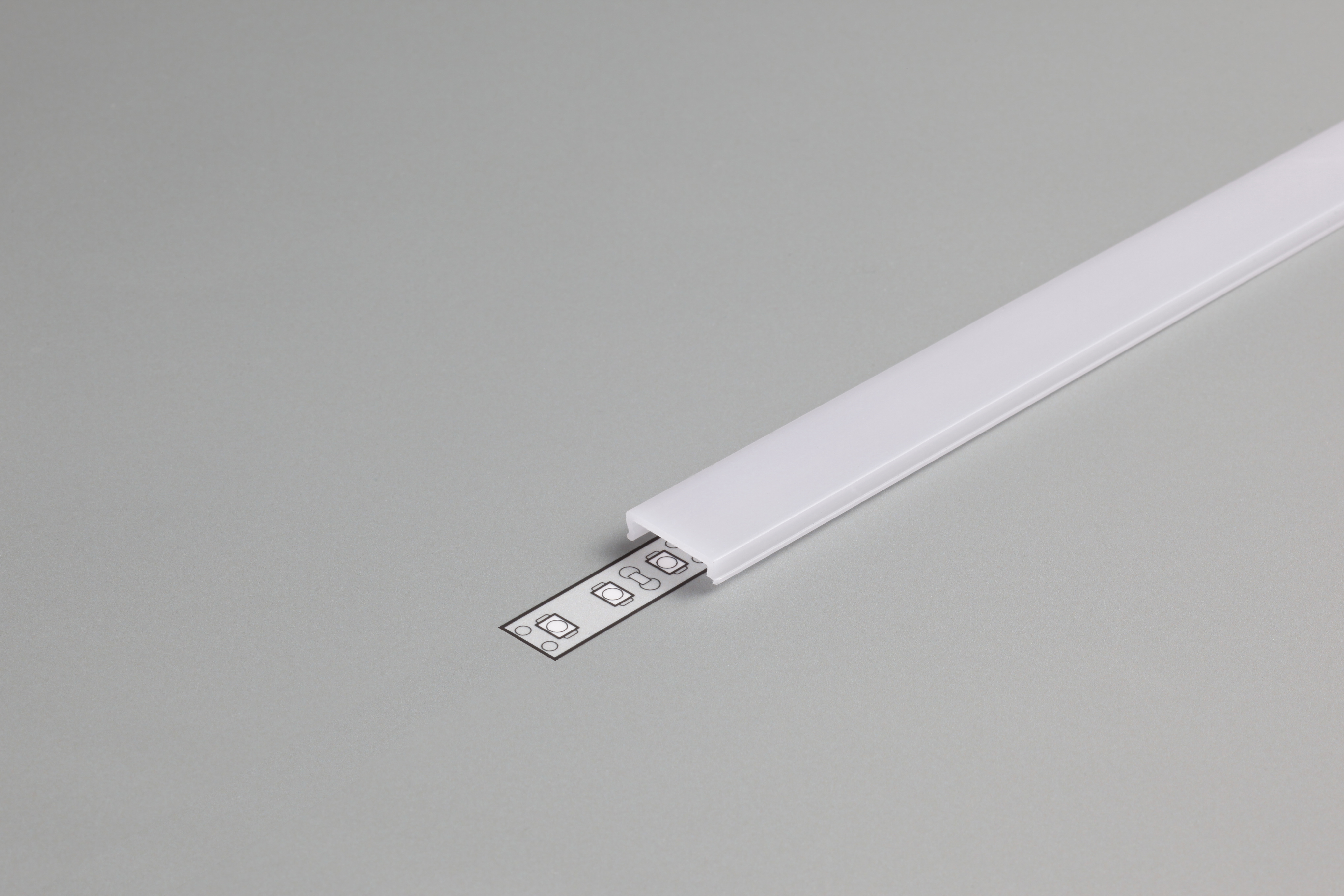 DIOFLEX Afdækning C opal f/alu profil 1m
