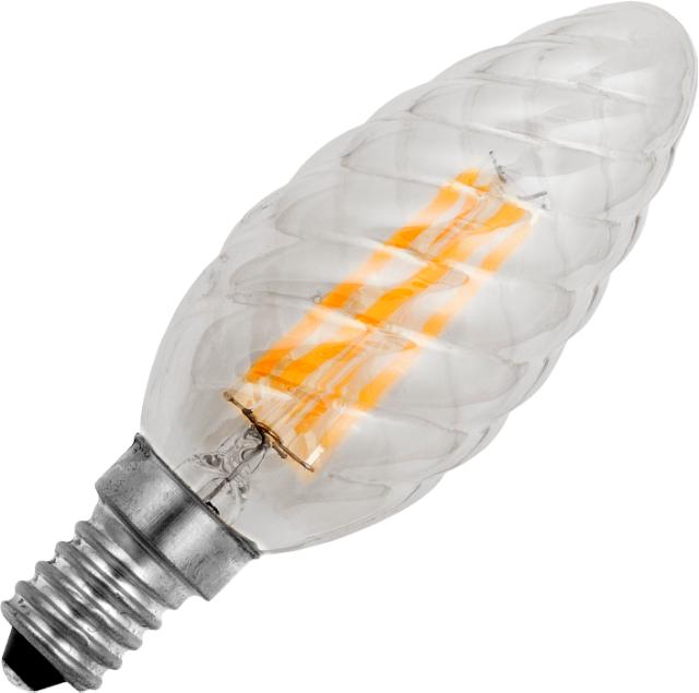 DECO LED E14 Ø35x100 snoet kerte 250Lm 4W 922 320°