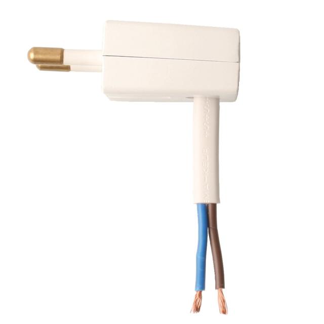 Vinkel stikprop hvid 