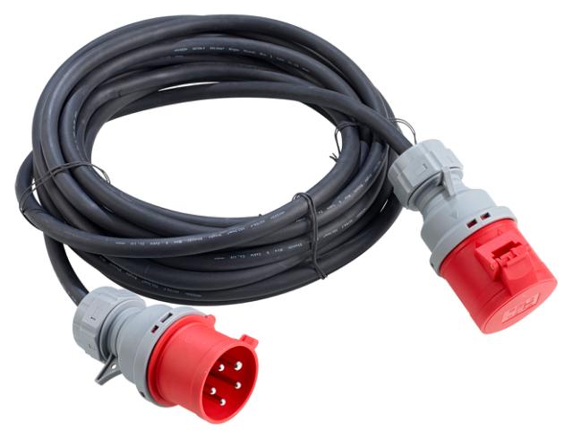 Kabelsæt CEE 400V 16A 5G2,5mm2 10m m/fasevender