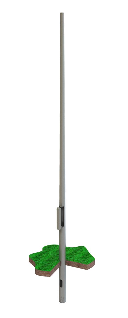 Konisk Mast LPH 3,0M for nedgravning Ø60mm Ø110