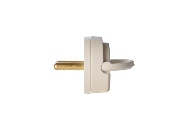 Flad stikprop Compact P1-H 13A hvid