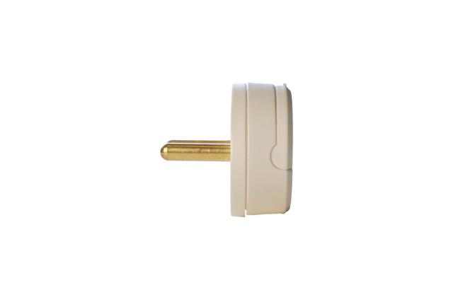 Flad stikprop Compact P1-H 13A hvid
