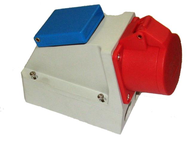 Combi CEE vægudtag 16A 3P+N+J 400V+dk hvid