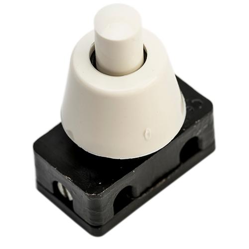 Kipafbryder 8mm hvid uden krave. 