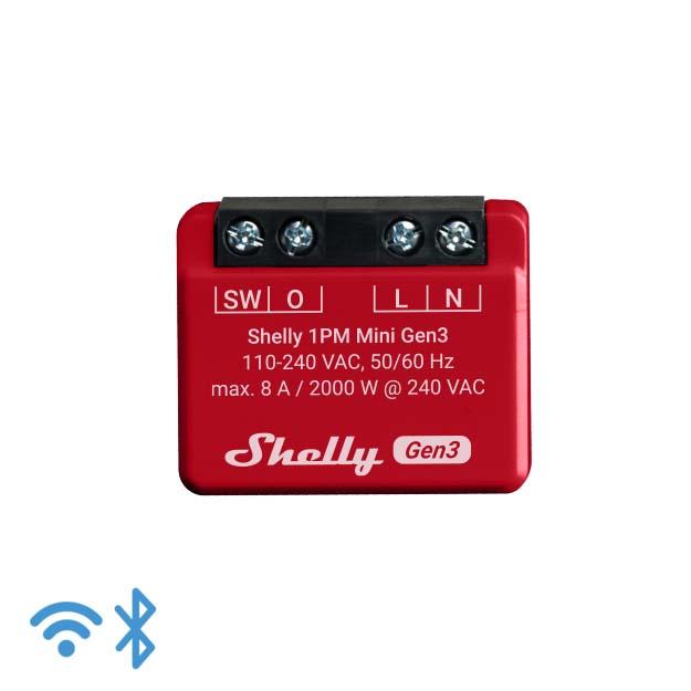 Shelly 1PM Mini (GEN 3) - WiFI relæ, effektmåling
