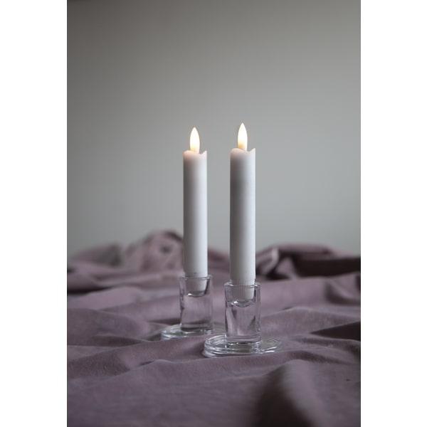 LED kronelys 15cm 2-pak