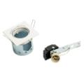 Downlight GU10 blank hvid firkantet m/kip 