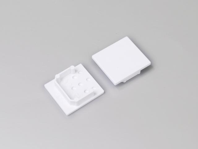 DIOFLEX Endestykke hvid f/LINEA20 F/TY 2 stk