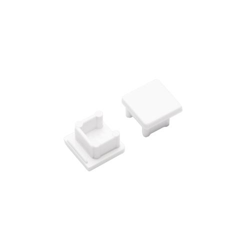 DIOFLEX endestykke SMART10 med hul hvid 2 stk