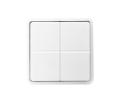 Zigbee 4 tryk batteriløs t/FUGA hvid 
