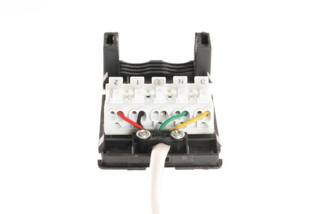 Tilslutningsboks for armatur 5-polet, m/ 4 ledn.