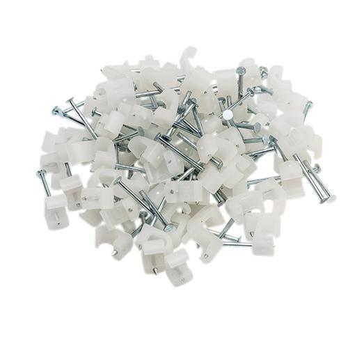 Kabelclips flad 3x5 1 pk. a/100 stk natur