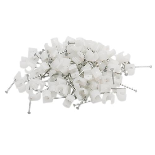 Kabelclips rund 5-7 1 pk. a/100 stk natur