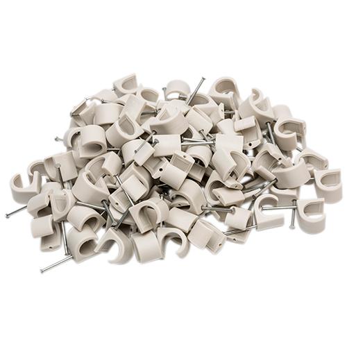 Kabelclips rund 14-20 1 pk. a/100 stk grå