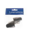 Lampeophæng lukket sort 2 stk. GN-pak