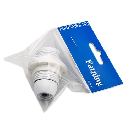 Kronefatning E14 hvid GN-pak