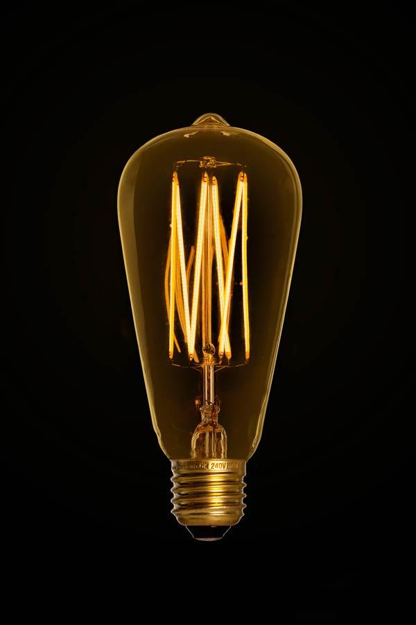 DANLAMP LED Edison Gold 4W 920 250lm E27 dim 320°