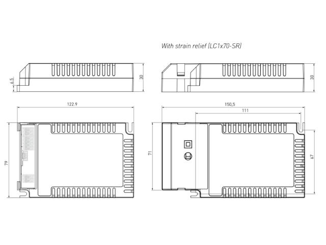 Helvar Freedom driver LC50-FD 50W - 900-1400mA
