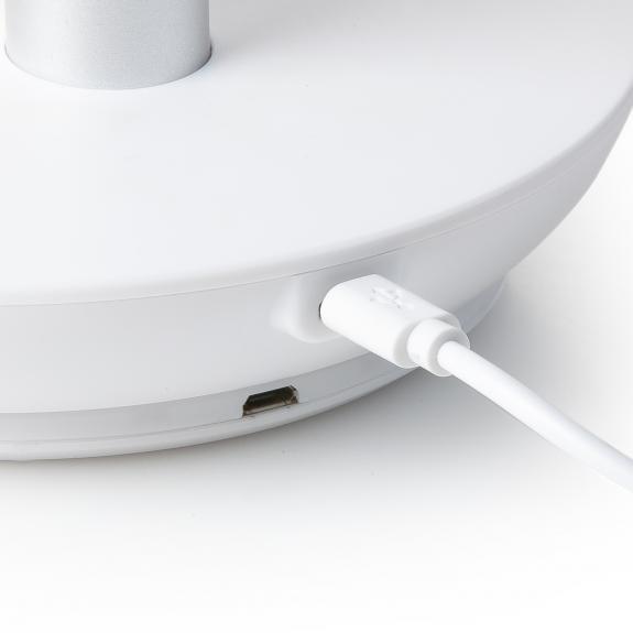Mini bordventilator genopladelig Ø18cm