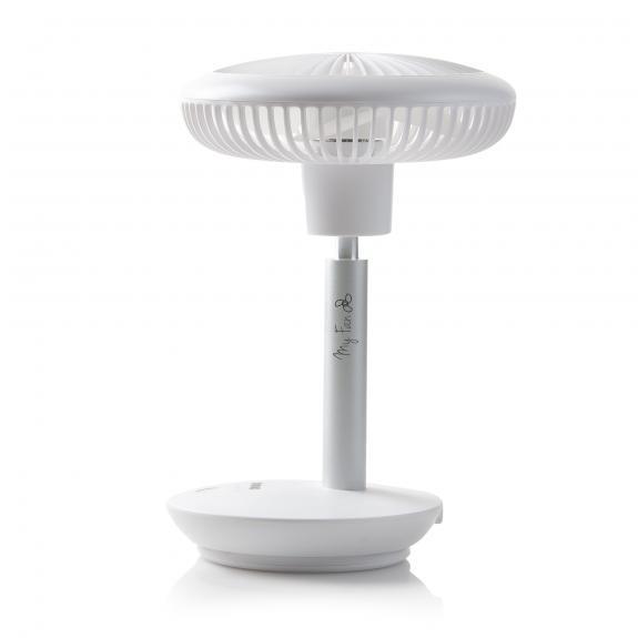 Mini bordventilator genopladelig Ø18cm