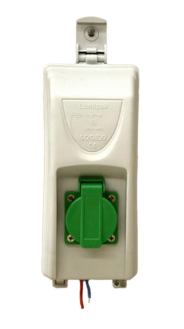 Lumipak m.kombirelæ, Juleboks hvid DK-stik