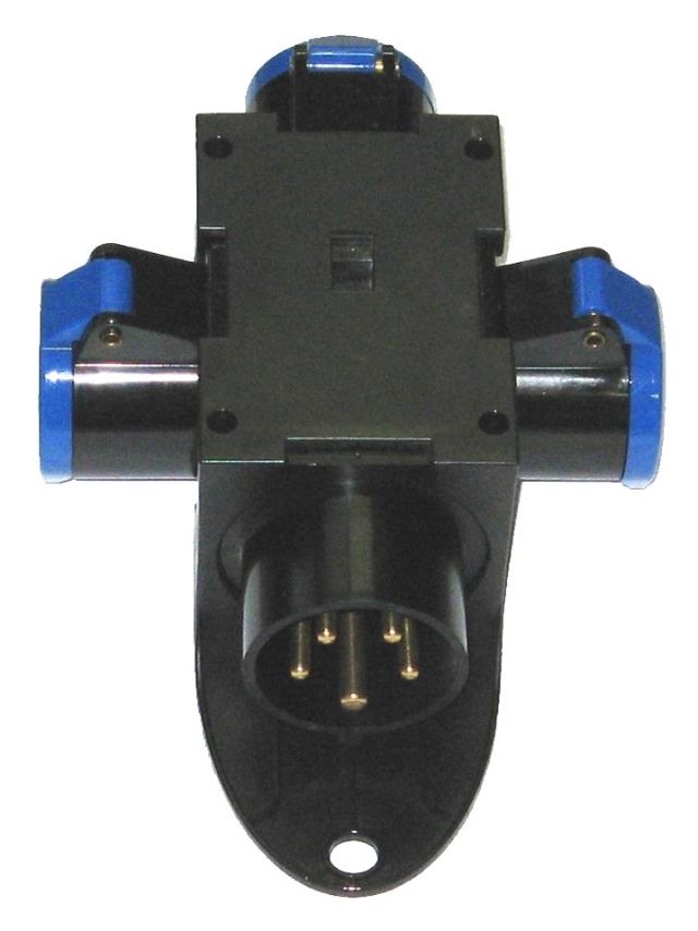 Forgrener CEE 16A 400V + 230V blå CEE 9430892