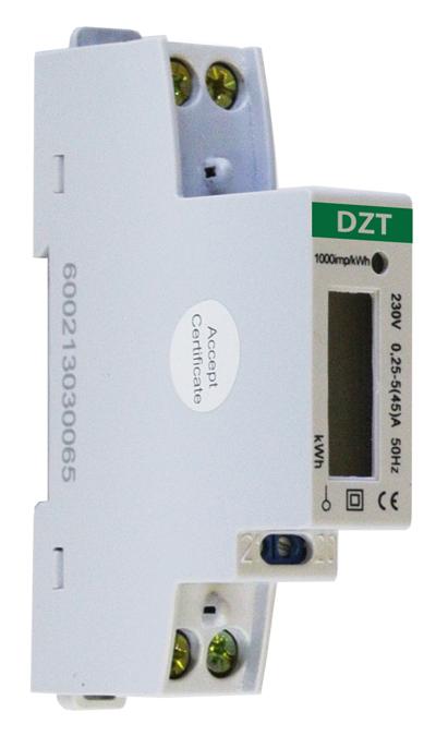 EL-måler 1F LCD 230V/45A 1M MID kl.B