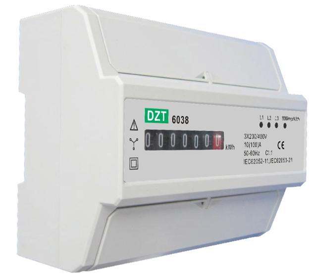 EL-måler (BI) 3F Mek. 400V/100A 7M kl.I
