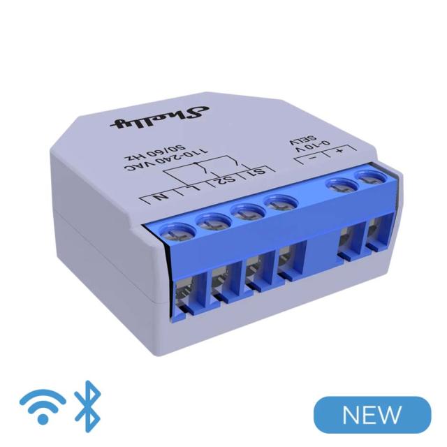 Shelly Plus 0-10V Dimmer - 0/1-10V styring