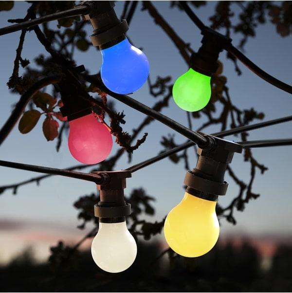 Gul udendørs Ø55 IP20 LED B22 1W 360°