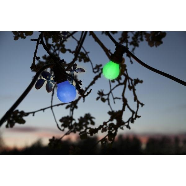 Grøn udendørs Ø55 IP20 LED B22 1W 360°