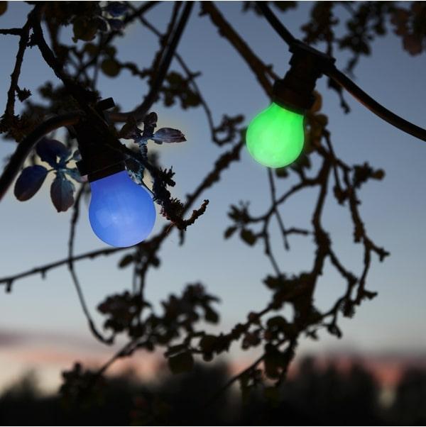 Blå udendørs Ø55 IP20 LED E27 1W 360°