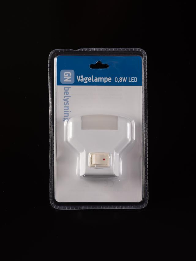 Vågelampe LED 0,8W hvid