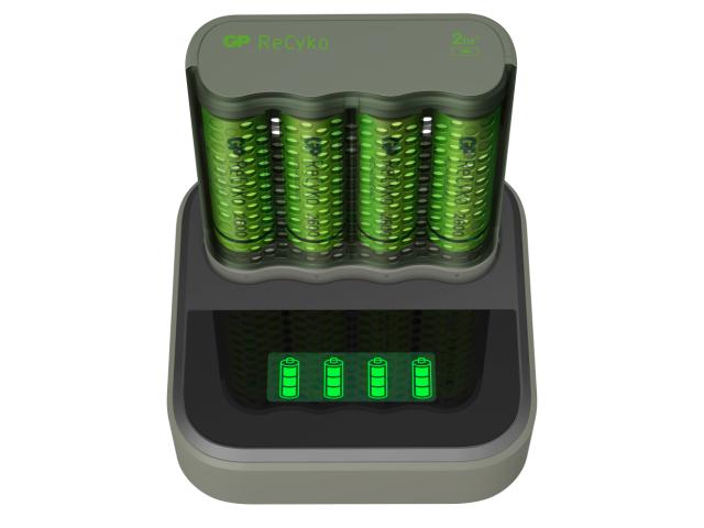 GP hurtig batterioplader m/dock