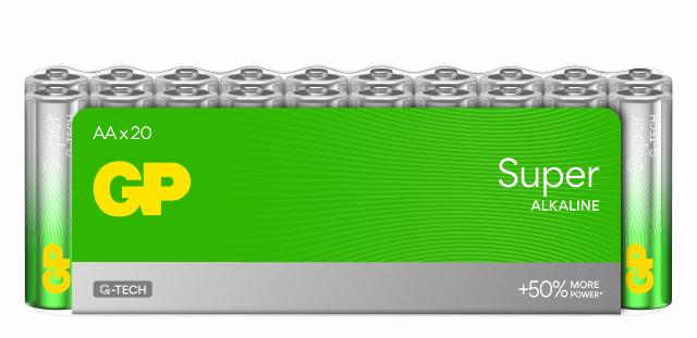 GP Super Alkaline AA batt. LR06 20-pak