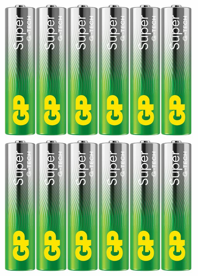 GP Super Alkaline LR3 AAA 1,5V 12 stk.
