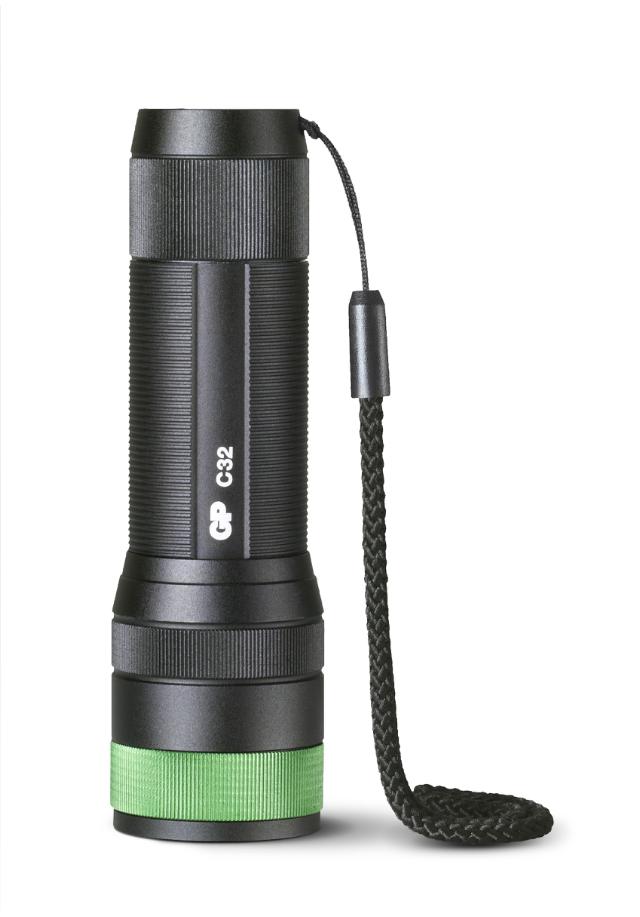 GP lommelygte C32 LED 250lm 3xAAA, inkl.