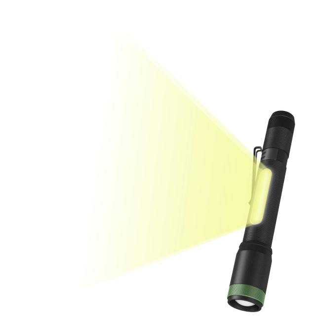 GP lommelygte C33 LED 150lm m/sidelys 2xAA, inkl