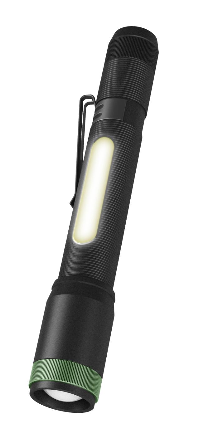 GP lommelygte C33 LED 150lm m/sidelys 2xAA, inkl