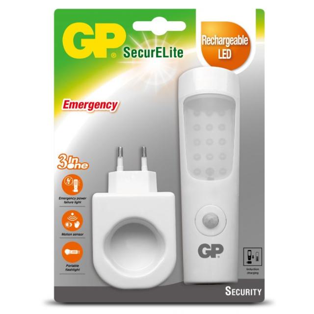 GP SecurElite 3in1 nødlygte genopl.