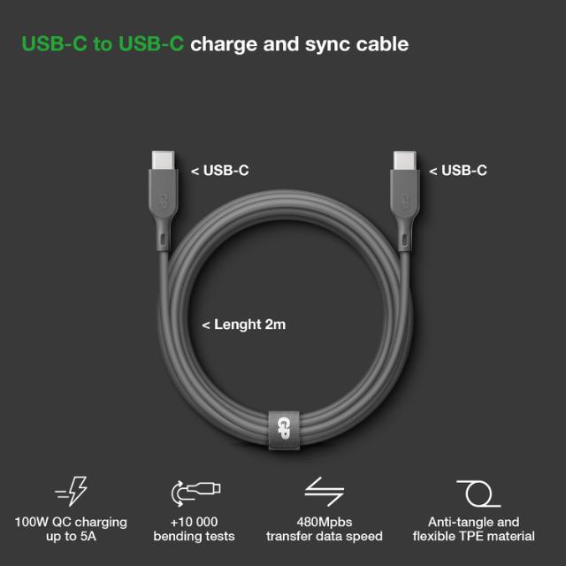 GP USB-opladekabel USB-C til Apple Lighting 1M