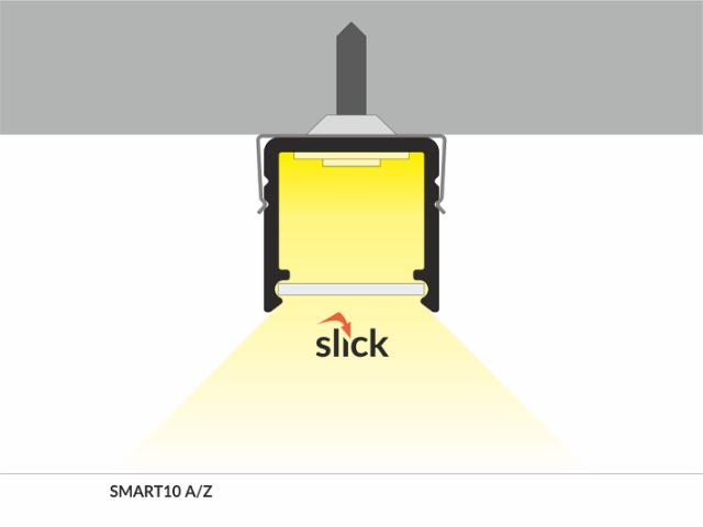 DIOFLEX Alu profil SMART16 BC3/U4 2m 18,8x18,6mm