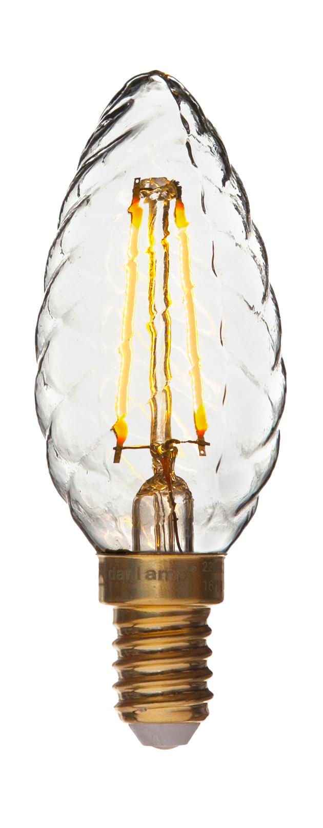 DANLAMP LED Krystalkerte 1W 922 E14 320°