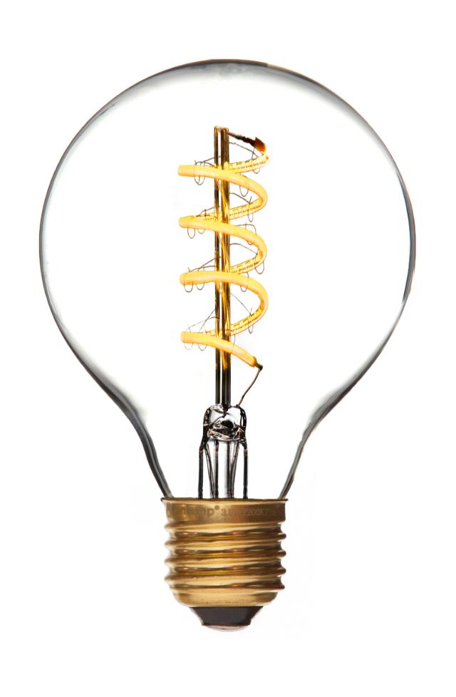 DANLAMP LED Globe De Luxe Spiral 4W 822 250lm E27